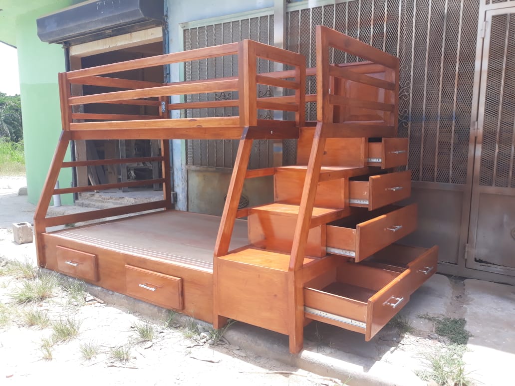 muebles - Venta de camarotes en madera con escalera  3