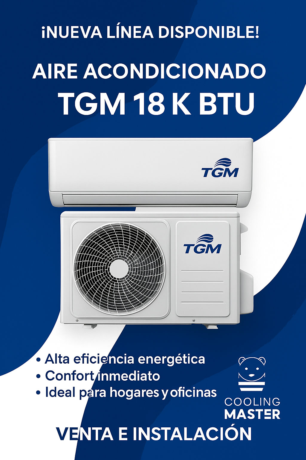 aires acondicionados y abanicos - Aires acondicionados TGM Totalmente nuevos  2