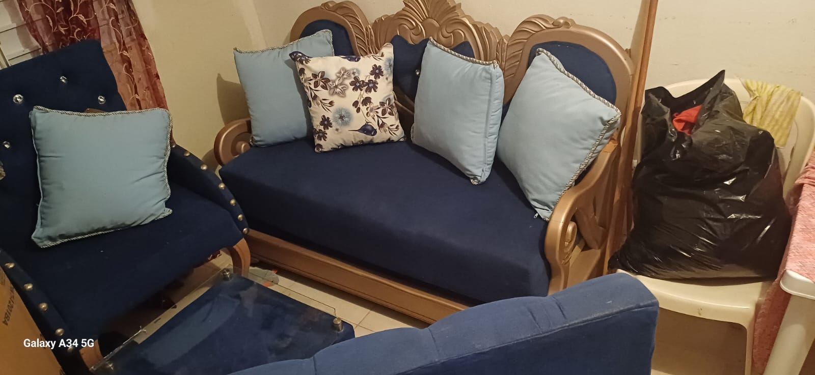 muebles y colchones - VENDO JUEGO DE MUEBLES EN CAOBA  0