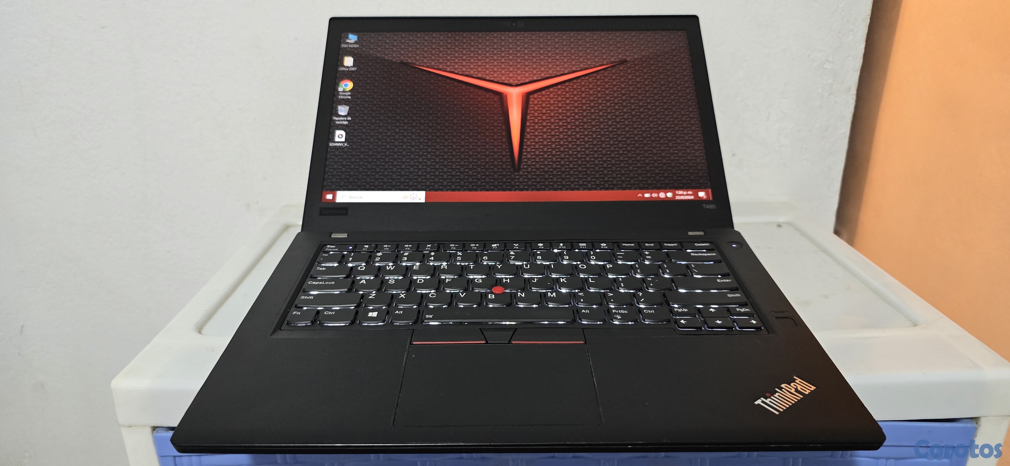 computadoras y laptops - lenovo T480 14 Pulg Core i7 8va Gen Ram 16gb ddr4 Disco 256gb solido Video 8gb  3