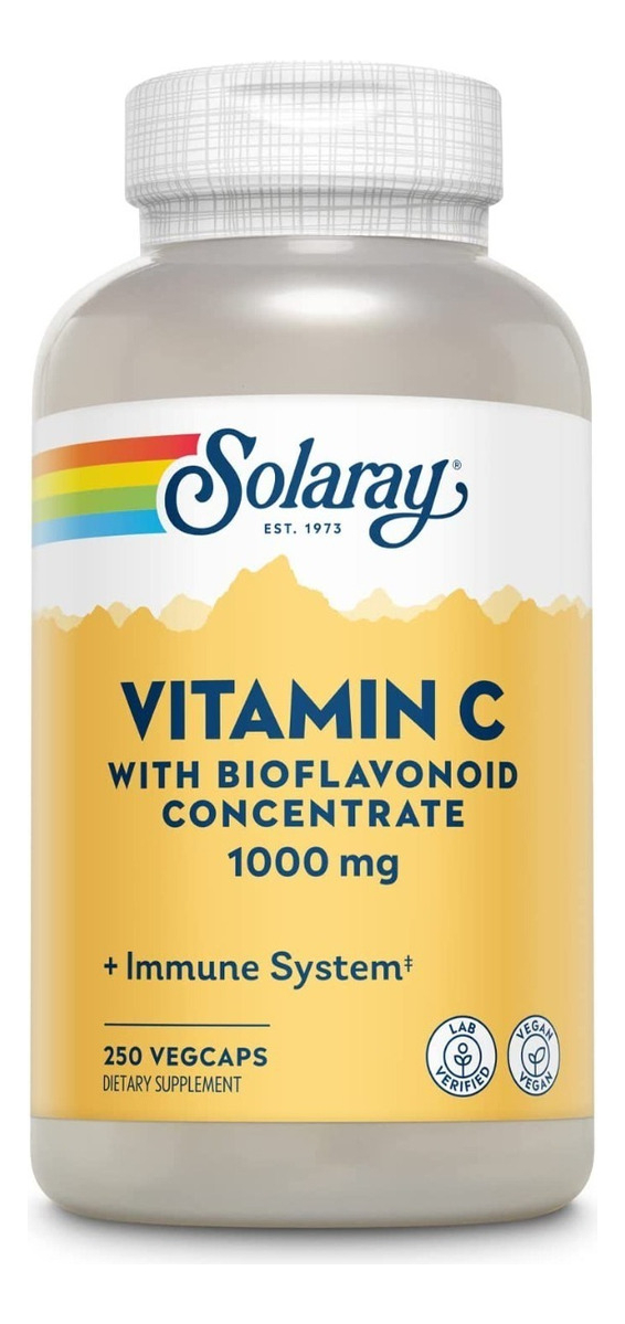 Salud y Equipamiento Médico - Vitamina C  250cap Solaray - Unida - Unidad A $1295