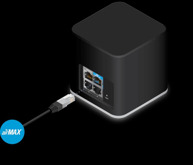 computadoras y laptops - ACCESS POINT UBIQUITI AIRCUBE, 2.4GHZ 300MBPS, ETHERNET PORTS 10/100,  1