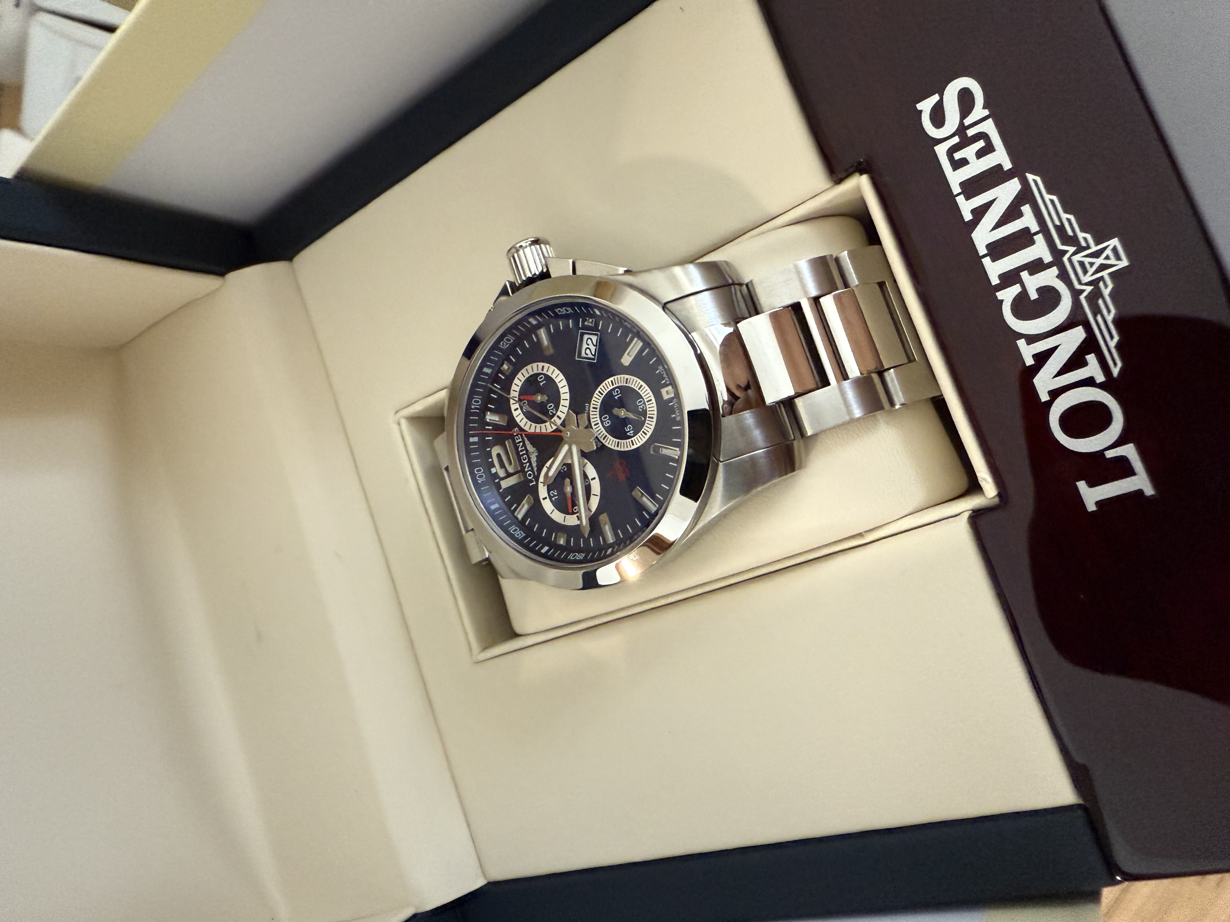 joyas, relojes y accesorios - Reloj Longines conquest chronograph L3.700.4.96.6