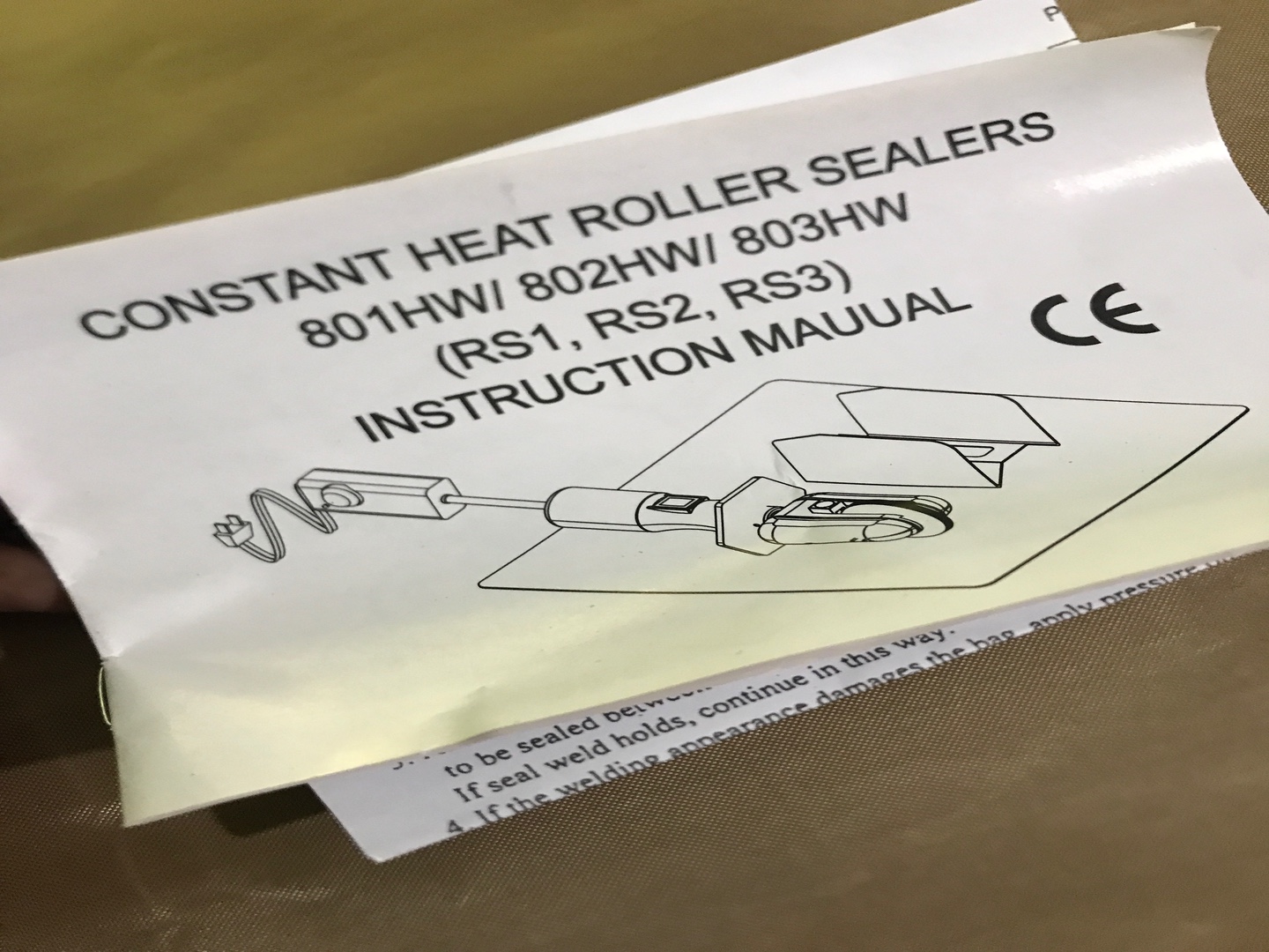 equipos profesionales - SELLADORA DE PLASTICO MANUAL TIPO RODILLO 3