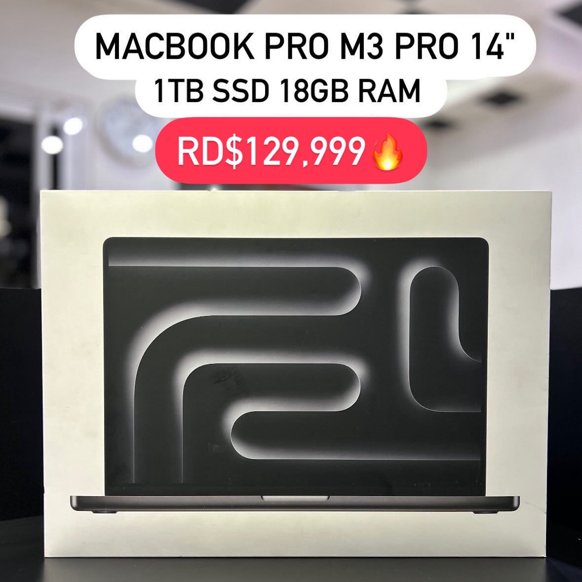 computadoras y laptops - MacBook Pro M4 Pro 14" 1TB SSD 18GB RAM 2023 Sellada 🔥‼️ Ofertaza 0