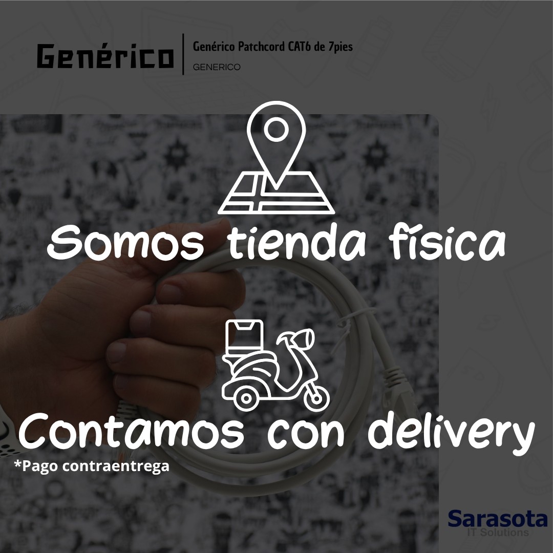 accesorios para electronica - Patch Cord RJ45 CAT6 de 7 pies 3