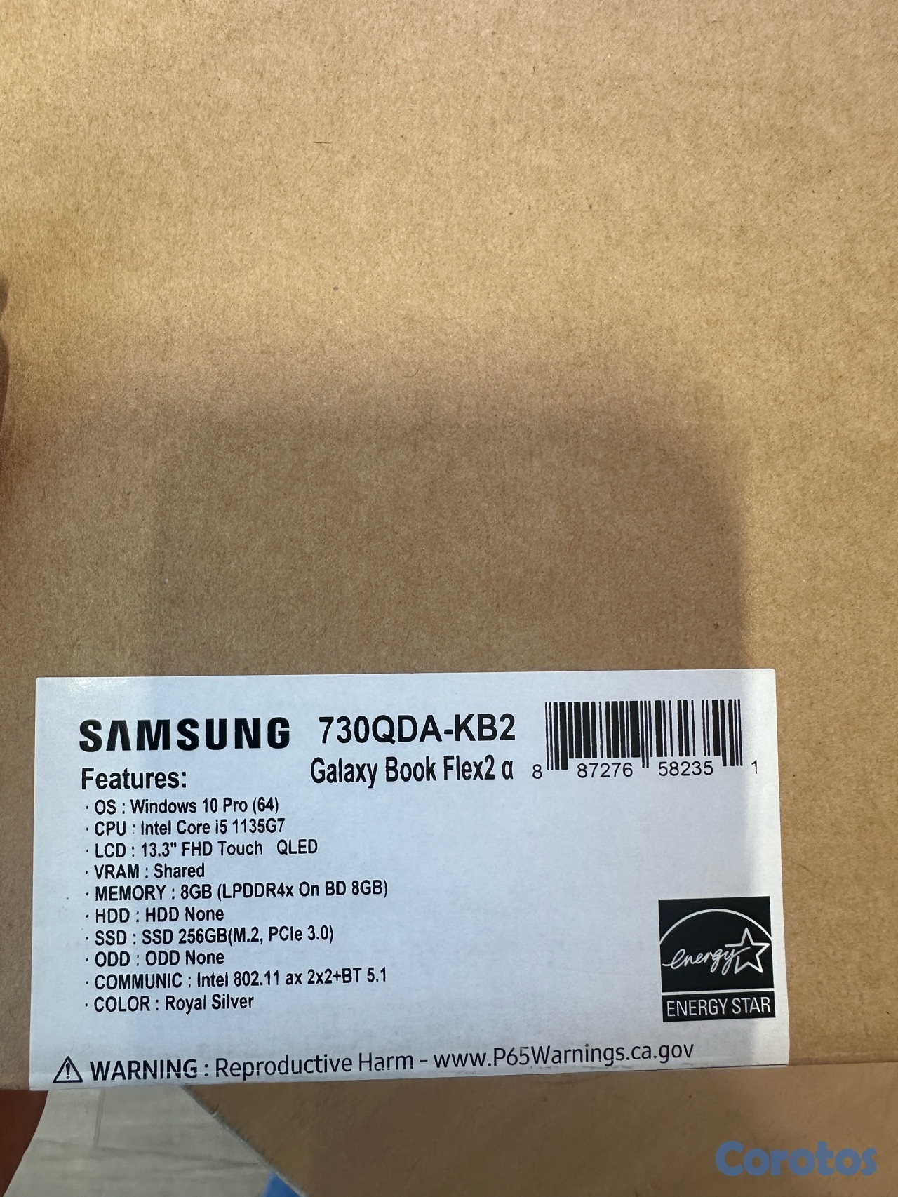 computadoras y laptops - BOOK FLEX 2 13.3" 360 TOUCH QLED i5-1135G7 8GB RAM 256GB SSD SILVER  W10 PRO 2