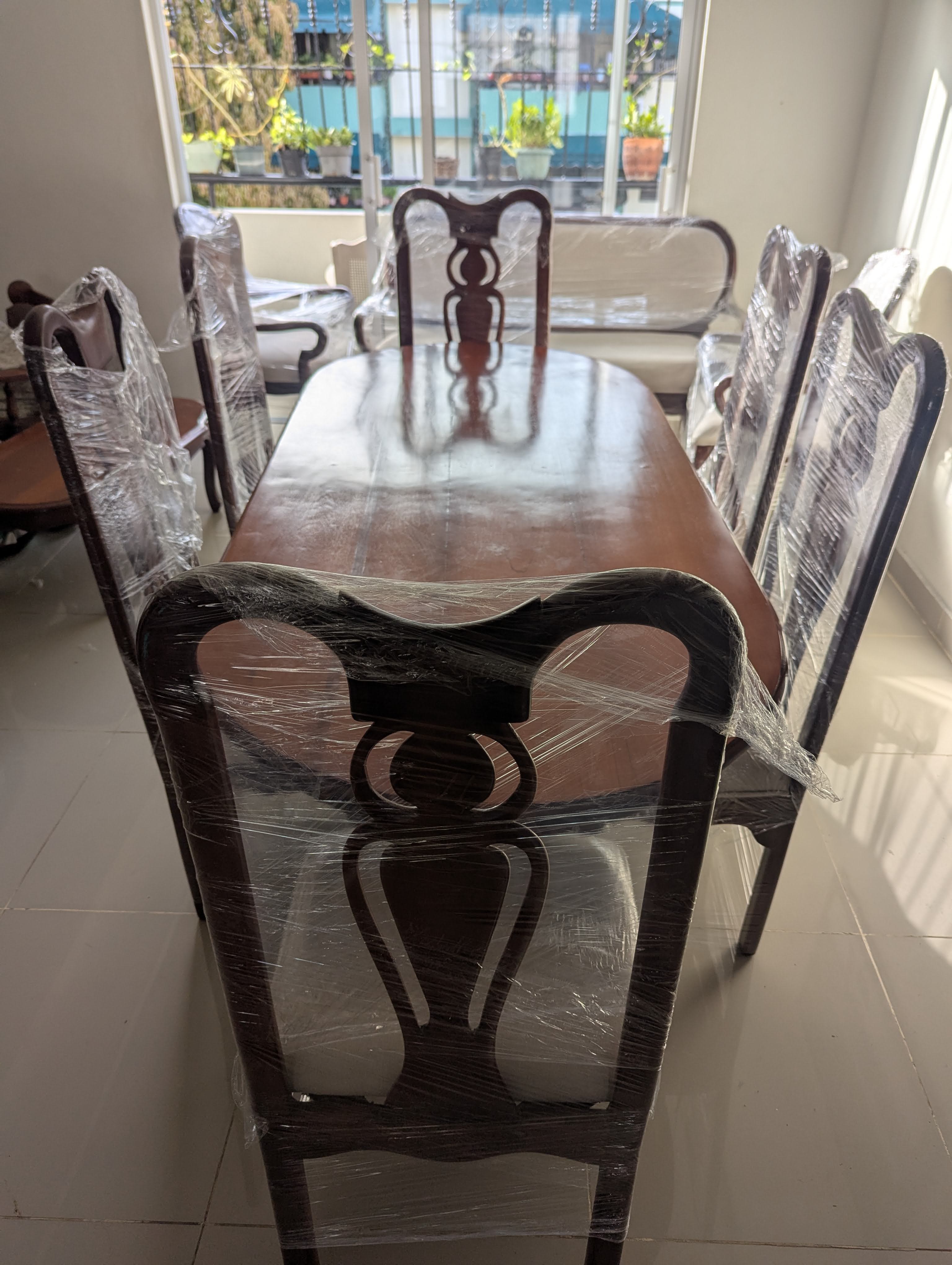 muebles y colchones - Juego de Comedor y Muebles en Caoba Antigua 1