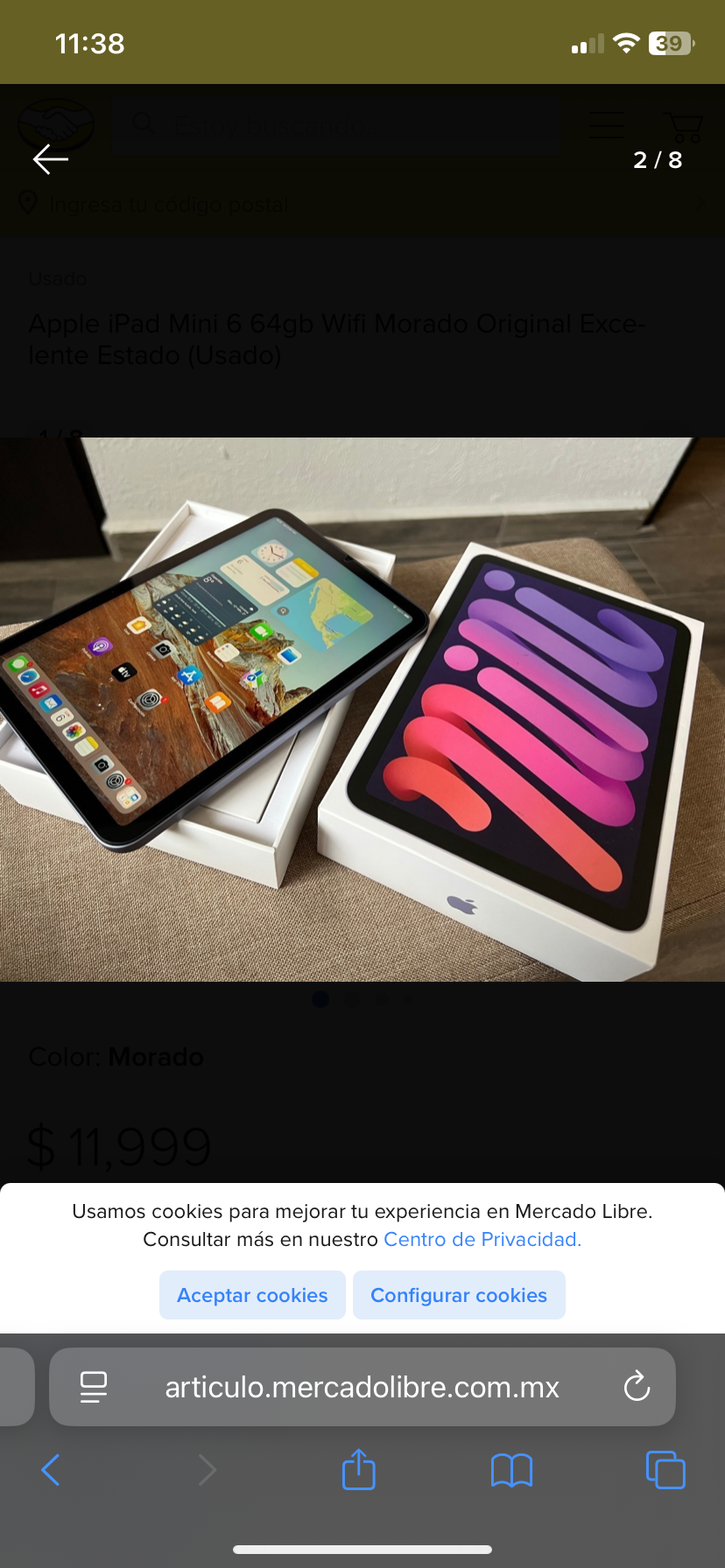 celulares y tabletas - Ipad Mini 6th Nuevo  5
