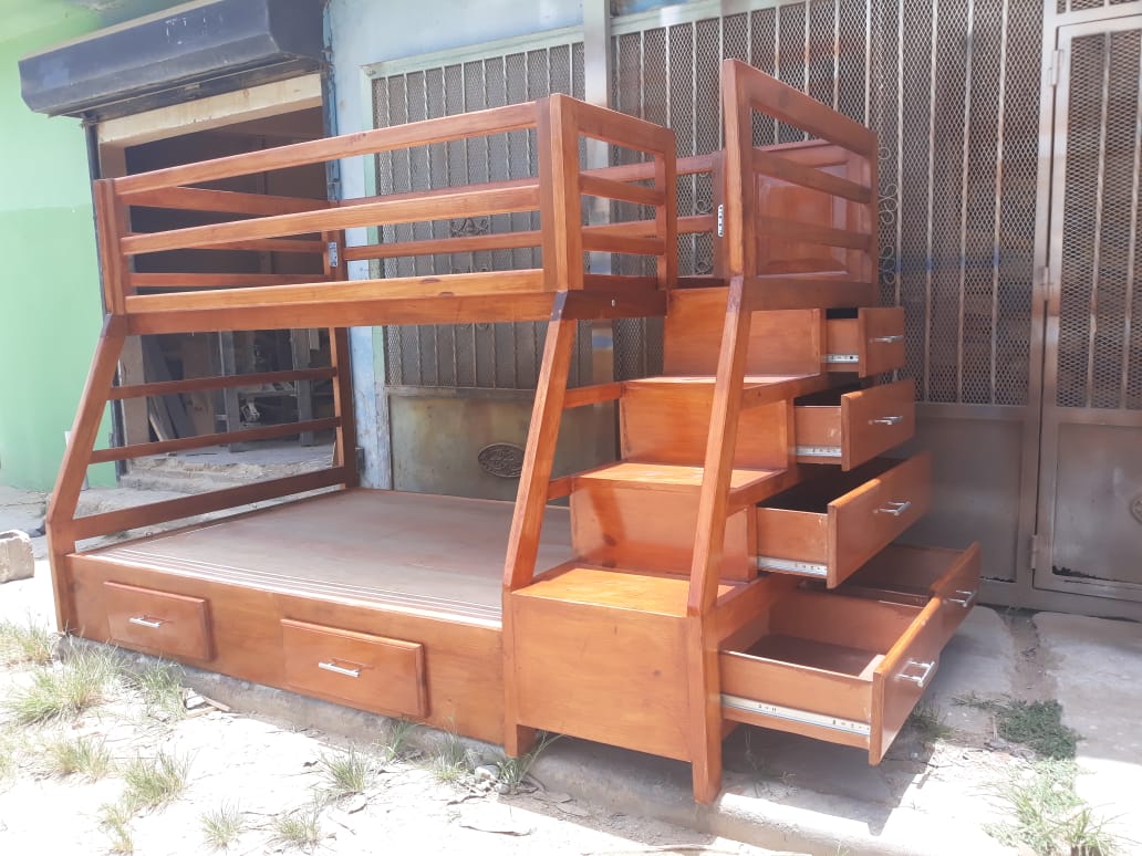 muebles - Venta de camarotes en madera con escalera  0