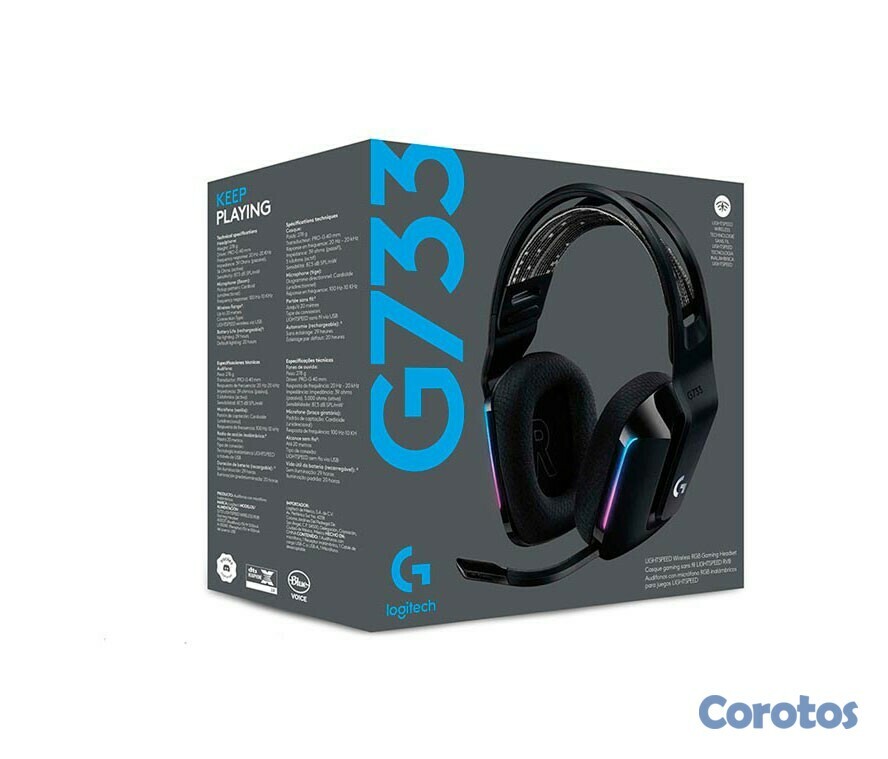 computadoras y laptops - AUDIFONO CON MICROFONO LOGITECH G733 LIGHTSPEED WIRELESS RGB GAMING HEADSET 2