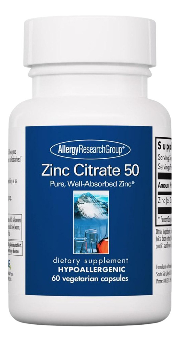 Salud y Equipamiento Médico - Citrato De Zinc 50 Mg 60 Cap 0