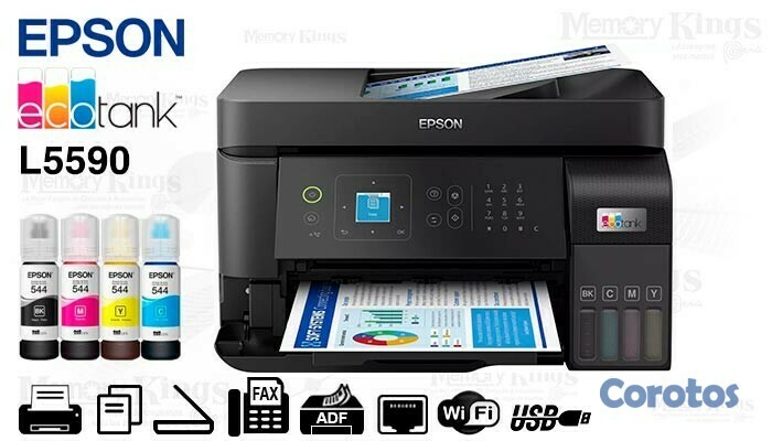 impresoras y scanners - multifuncional  Epson L5590 Ecotank Multifuncional Inalámbrica con WiFi Sistema  1
