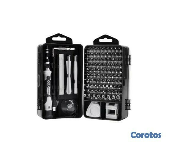 herramientas, jardines y exterior - Kit juego de destornilladores de precision 115 en 1 bisutime 1