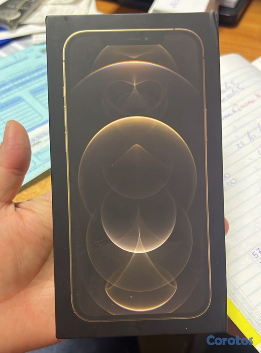 celulares y tabletas - iphone 12 Pro Max 128gb Gold oro Factory Unlocked en Caja 2