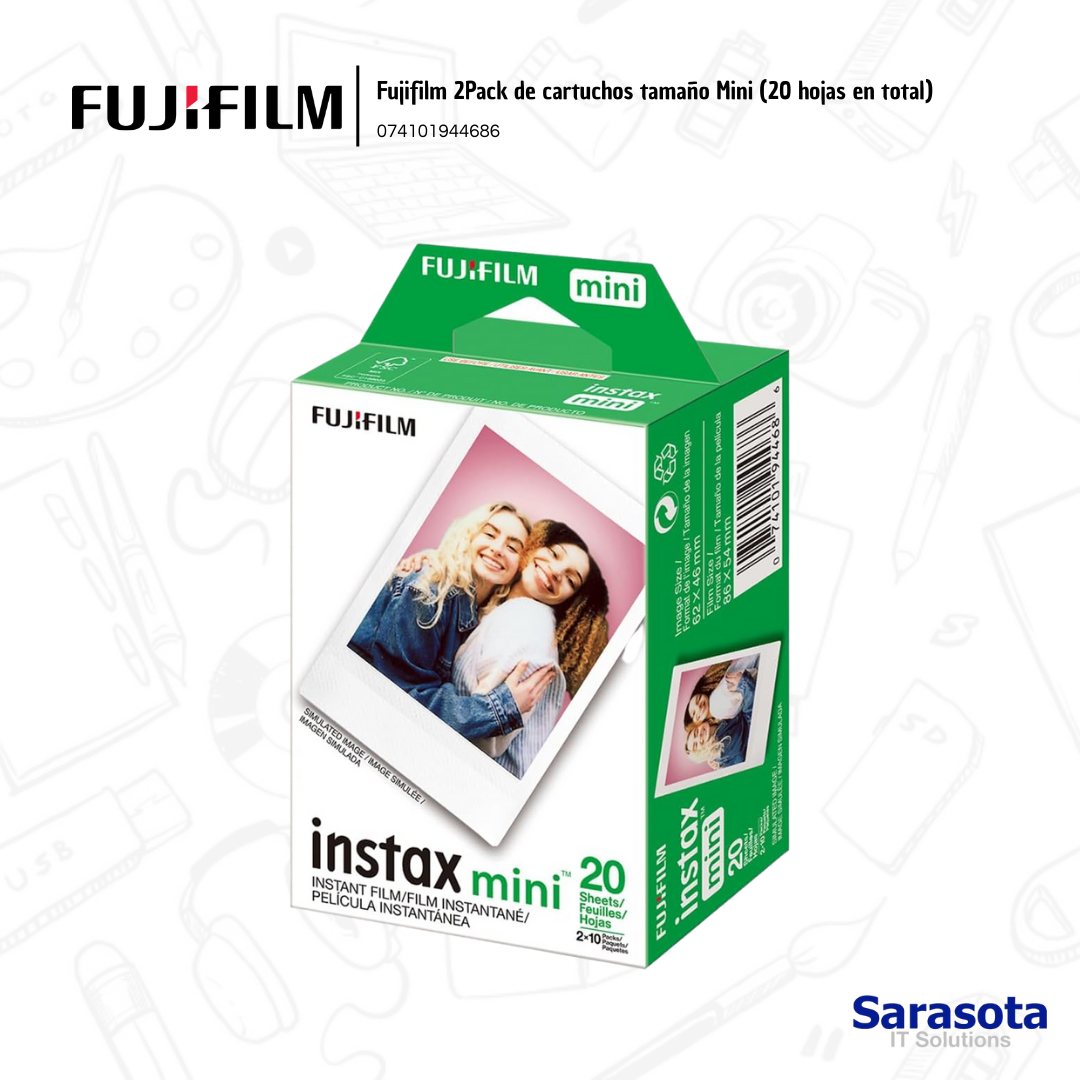 accesorios para electronica - Instax mini 2 pack de cartuchos de 10 fotos  0