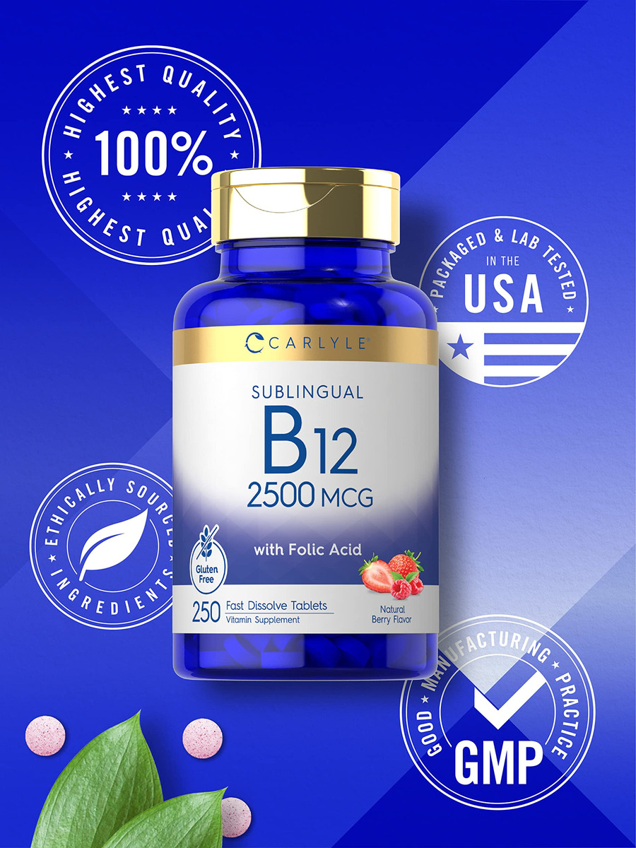 Salud y Equipamiento Médico - Vitamina B12 Sublingual 2500 Mcg-carlyle 4