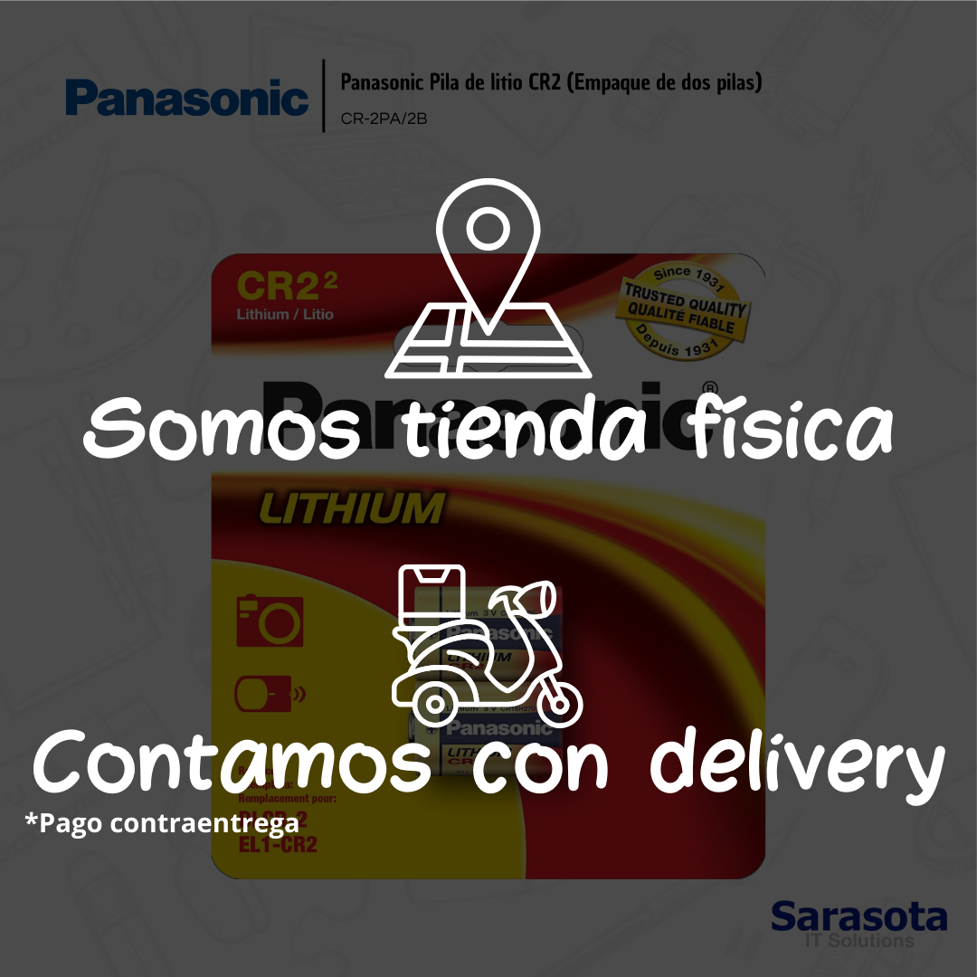 accesorios para electronica - Pila de litio CR2 (Empaque de dos pilas) Panasonic 2