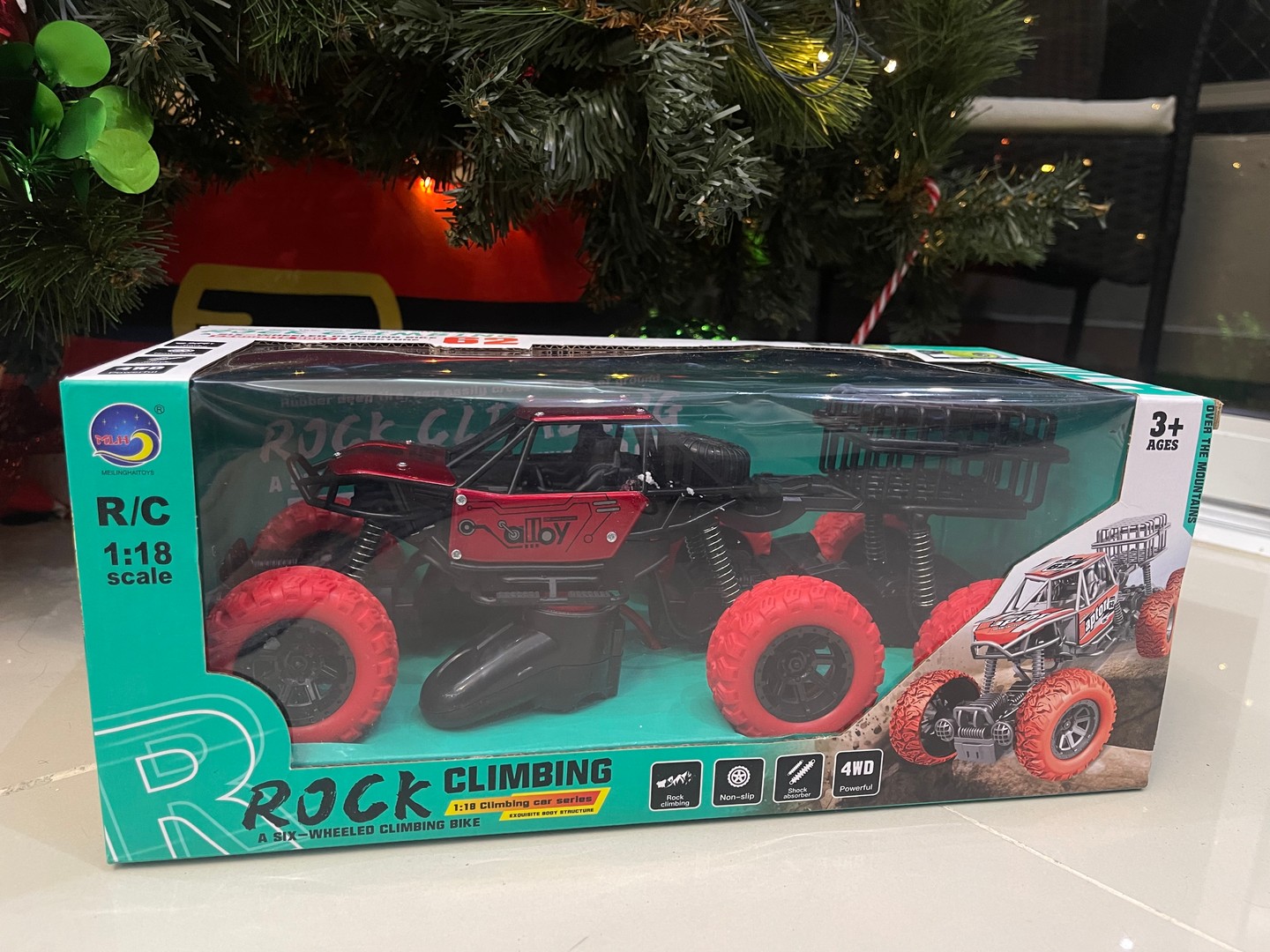 juguetes - Carrito todo terreno, escalador de piedras, rocas, con amortiguación 4WD R/C 1