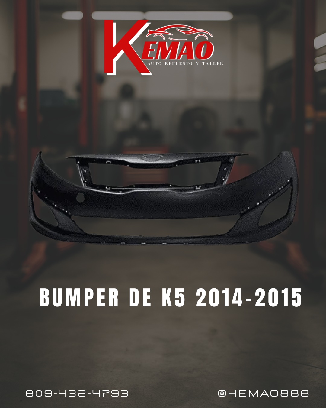 repuestos - BUMPER  KIA K5 2014+NUEVO+ENVIO