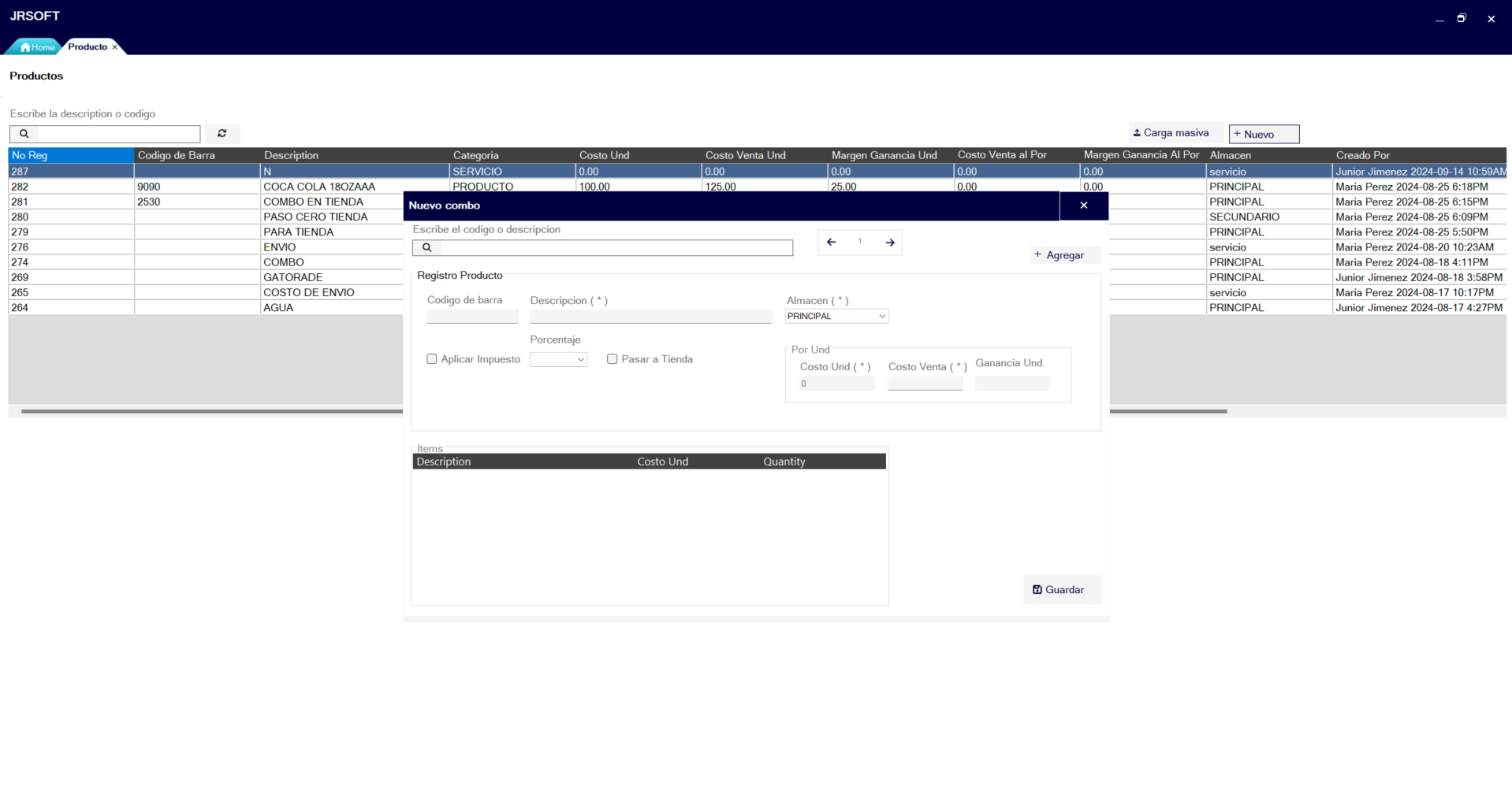 servicios profesionales - SISTEMA DE FACTURACION Y CONTROL DE INVENTARIO 3