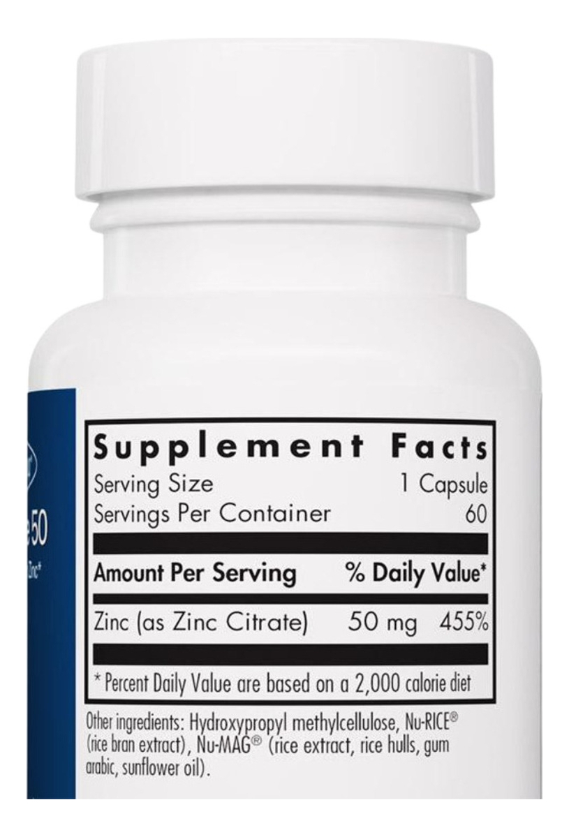 Salud y Equipamiento Médico - Citrato De Zinc 50 Mg 60 Cap 1