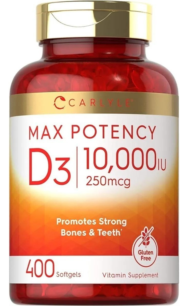 Salud y Equipamiento Médico - Vitamina D3 Carlyle 400 Caps