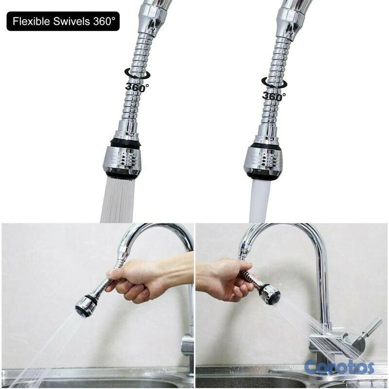 cocina - Manguera flexible 360 grados, ahorro de agua, boquilla para cocina 4