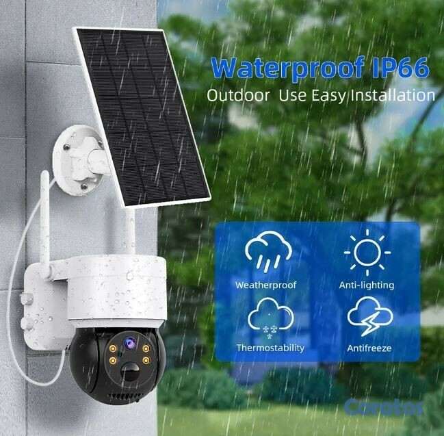 camaras y audio - Camara Wifi de Exterior Solar JE-425XM 2