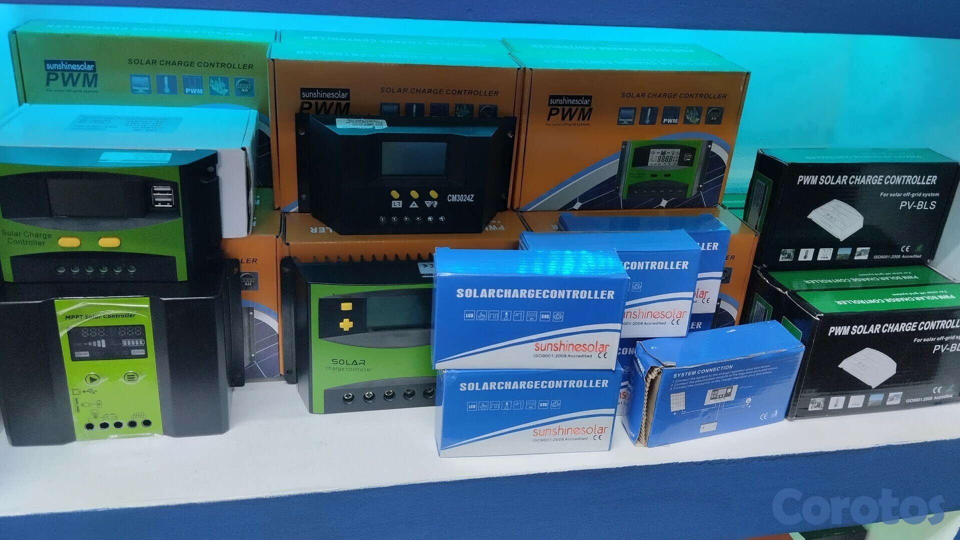 otros electronicos - controladores de energia solar desde 10amp astas 100 120amp en oferta  1