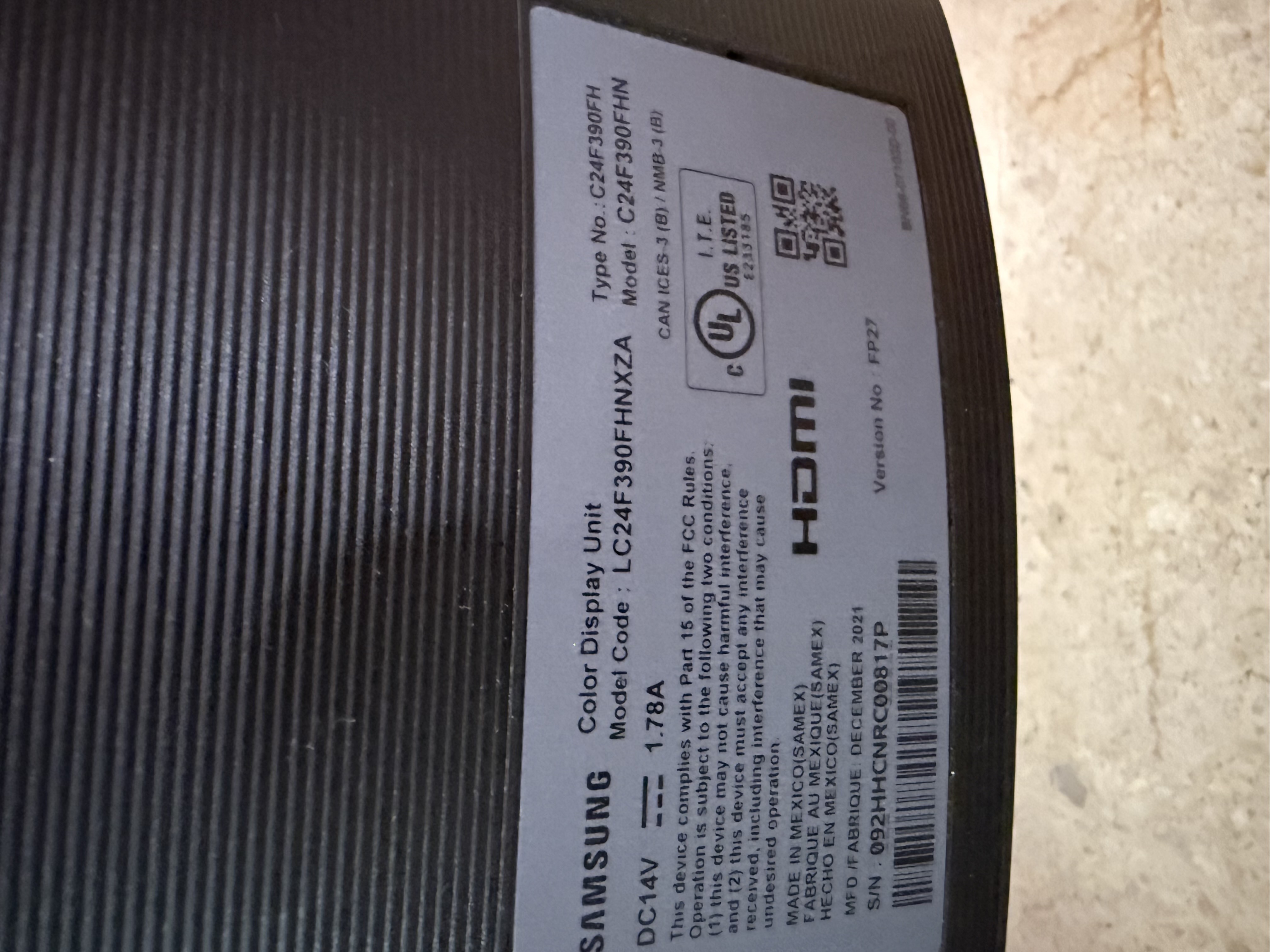 tv - 📺 Monitor Samsung Curvo de 24” - Modelo LC24F390FHNXZA 5