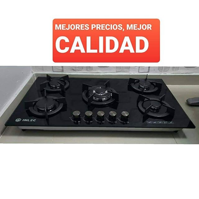 cocina - Estufa Empotrable Cristal Templado Vitrocristal Gas 5 Quemadores Cocina 2