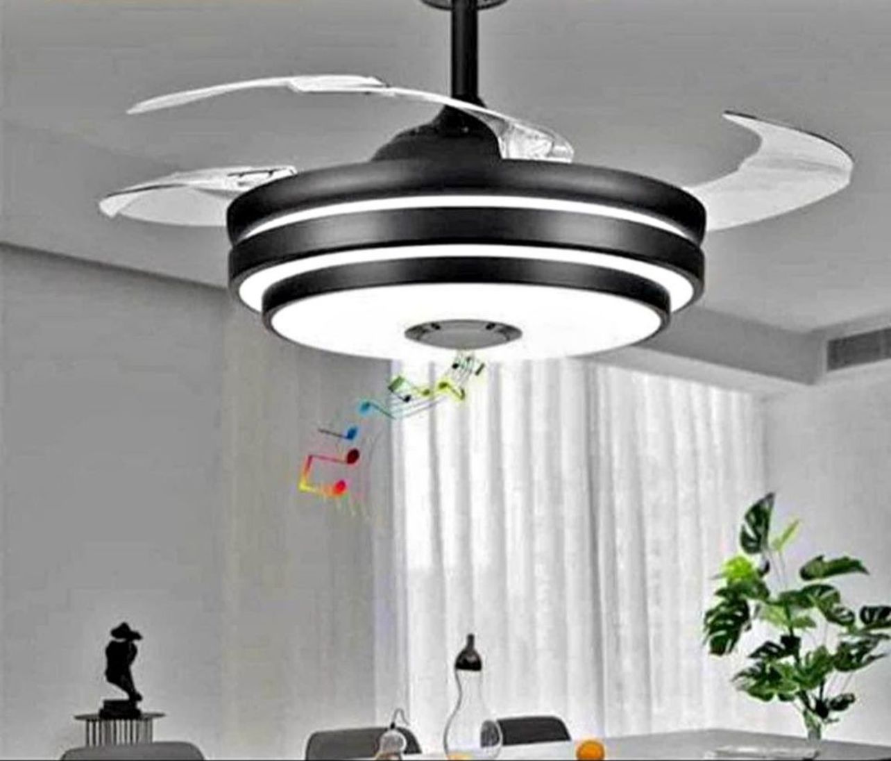 aires acondicionados y abanicos - Lámpara abanico Bluetooth  2