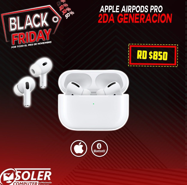 camaras y audio -  Black Friday Audífono Apple Pro