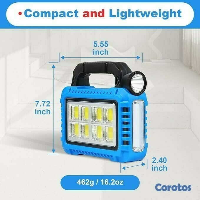 tours y viajes - LINTERNA SOLAR MULTIFUNCIONAL PARA ACAMPAR F-915 1