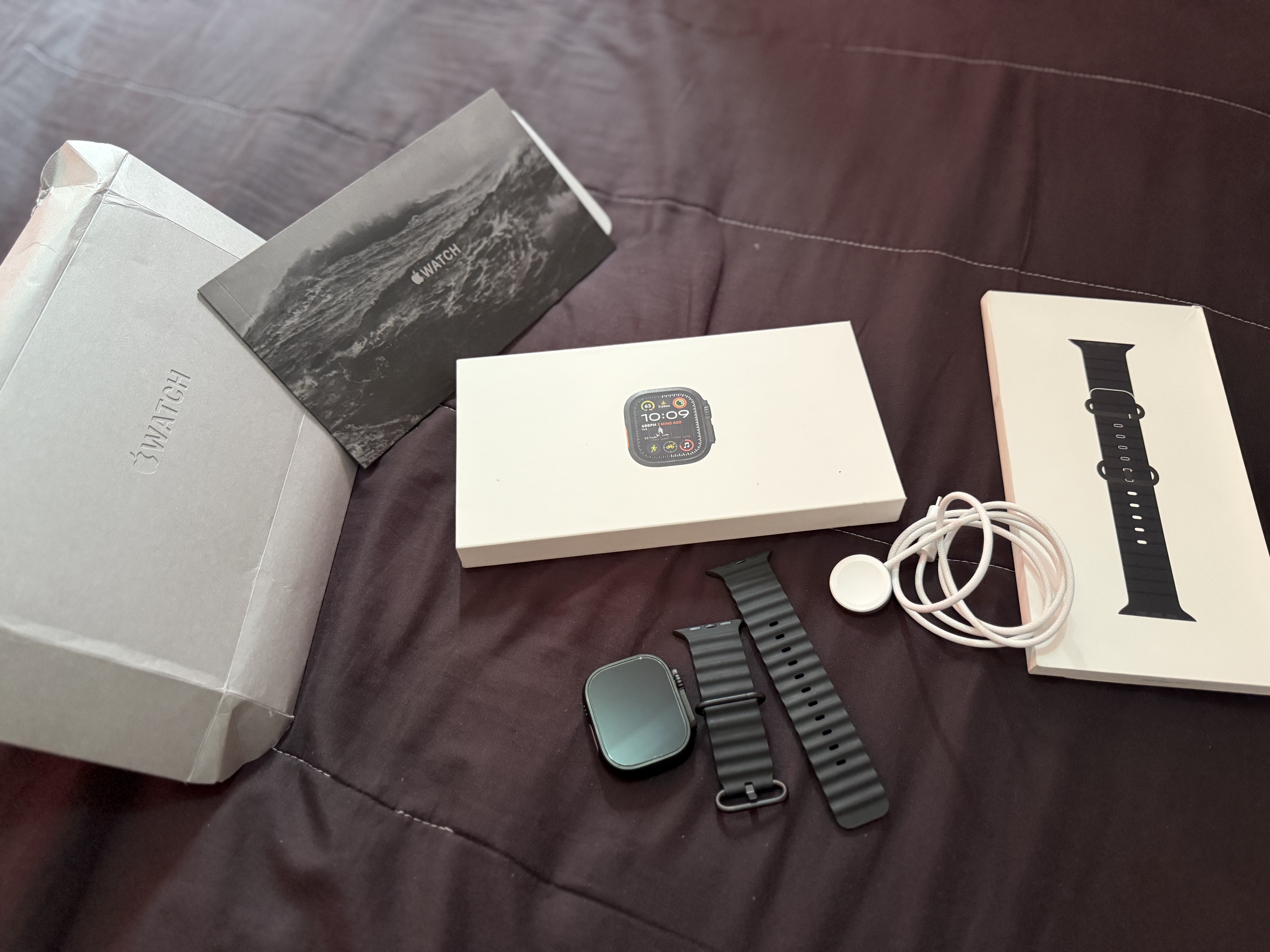 otros electronicos - Apple Watch Ultra 2 49mm Black Ti Black Ocean Band 0