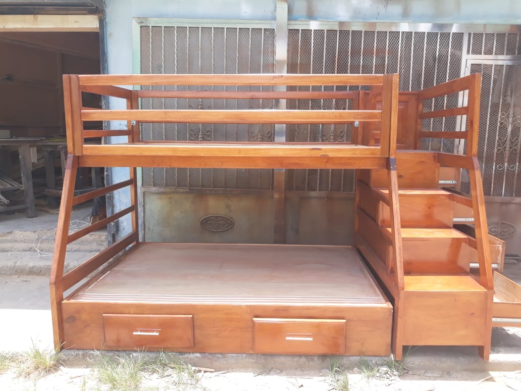 muebles - Venta de camarotes en madera con escalera  2