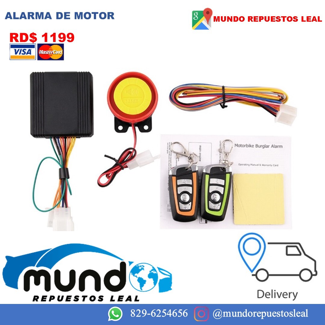 otros electronicos - Alarma de motor, alarma de motocicleta  1