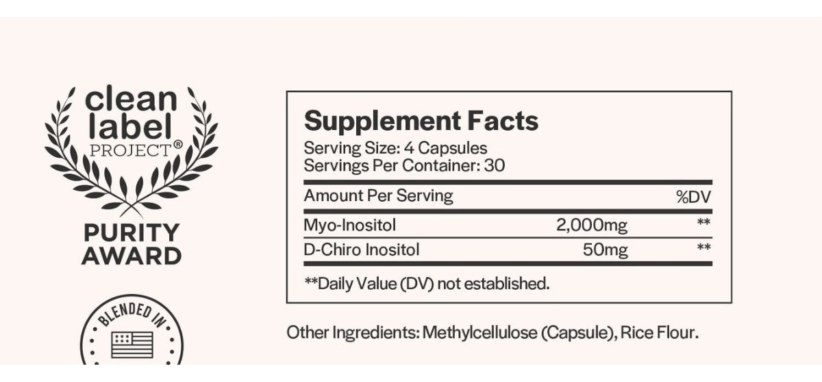 Salud y Equipamiento Médico - Inositol 120cap Wholesome Story 1