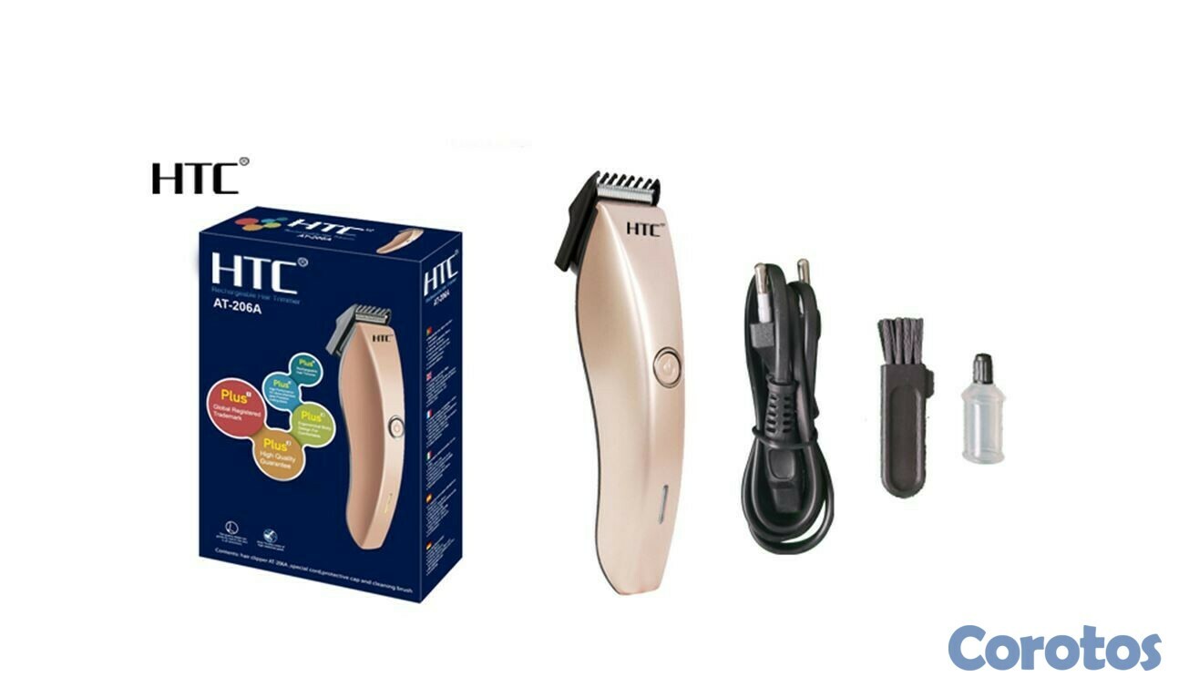 salud y belleza - Máquina de afeitar y recortar inalámbrica HTC AT-206
 2