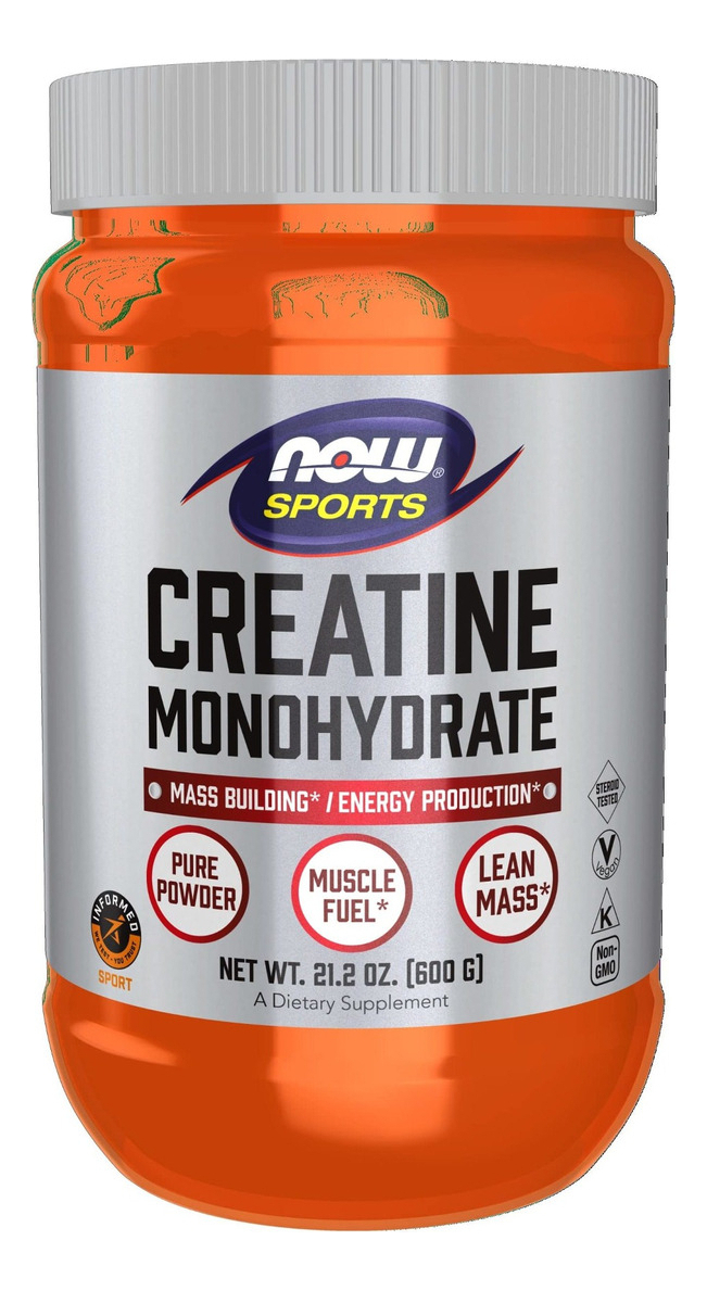 Salud y Equipamiento Médico - Creatina Monohidratada Now Sports Polvo 600g 120 Servicios