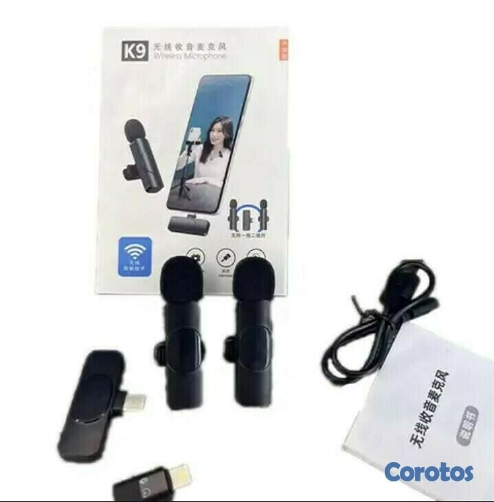 camaras y audio - Micrófono inalámbrico tipo C doble, ideal para entrevistas 2