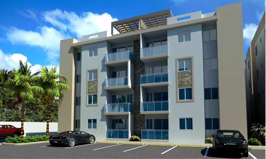 apartamentos - apartamento en boca chica en venta cerca playa 2