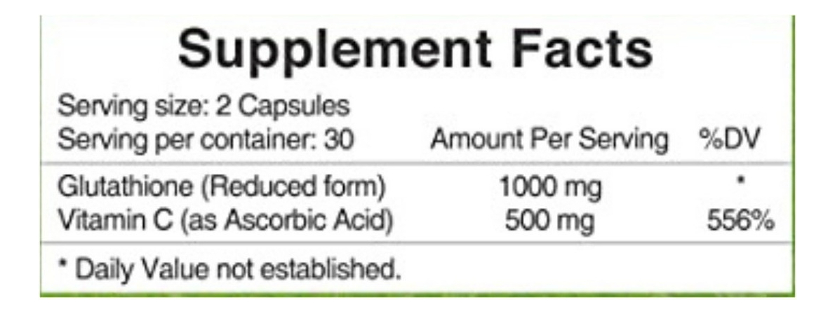 Salud y Equipamiento Médico - Glutatión 1000mg Sin Gluten - Unid - Unidad A $3665 1
