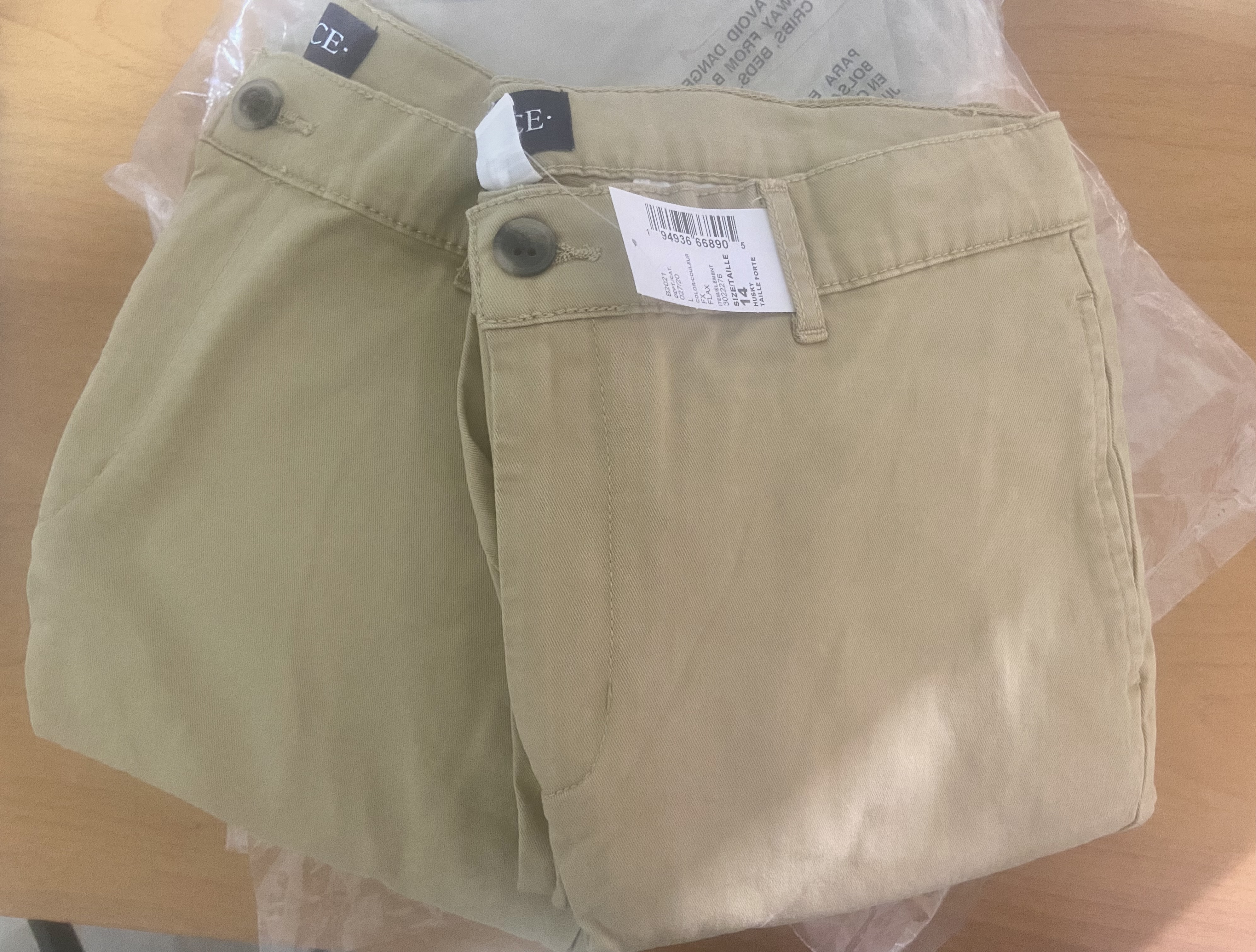 ropa para hombre - Patalones para colegio color Caqui  2