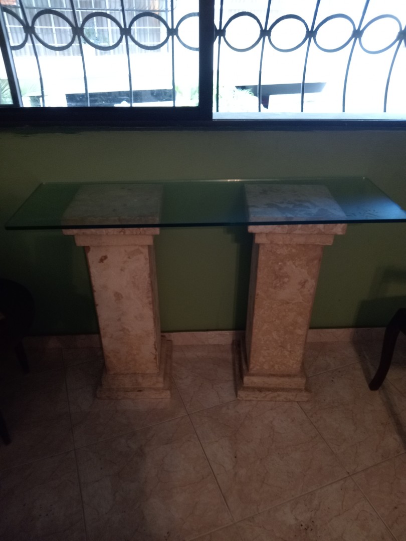 muebles y colchones - Mesa de piedra para entrada 1
