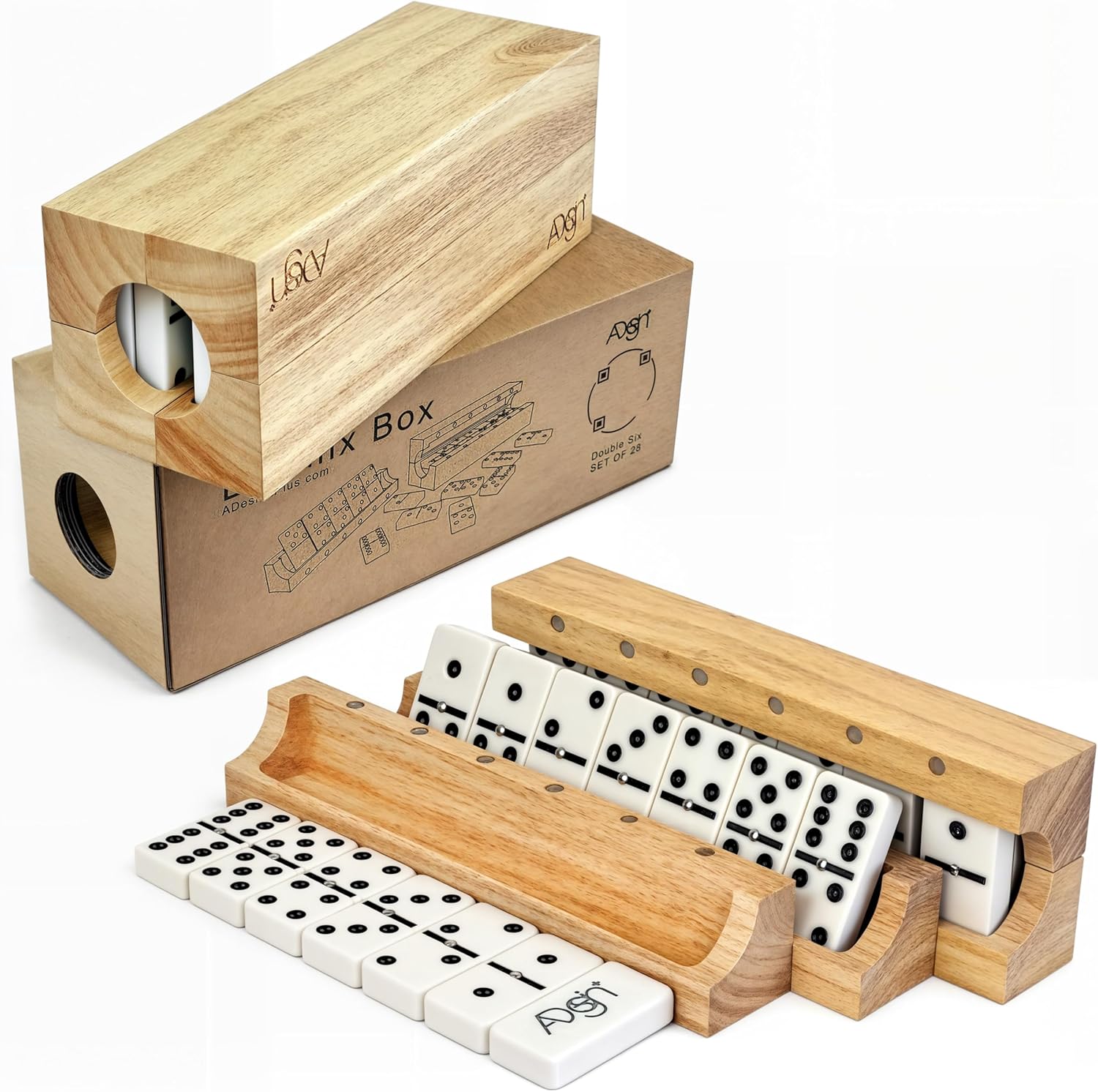 hobby y coleccion - Dominó de diseño con caja magnética/ soporte