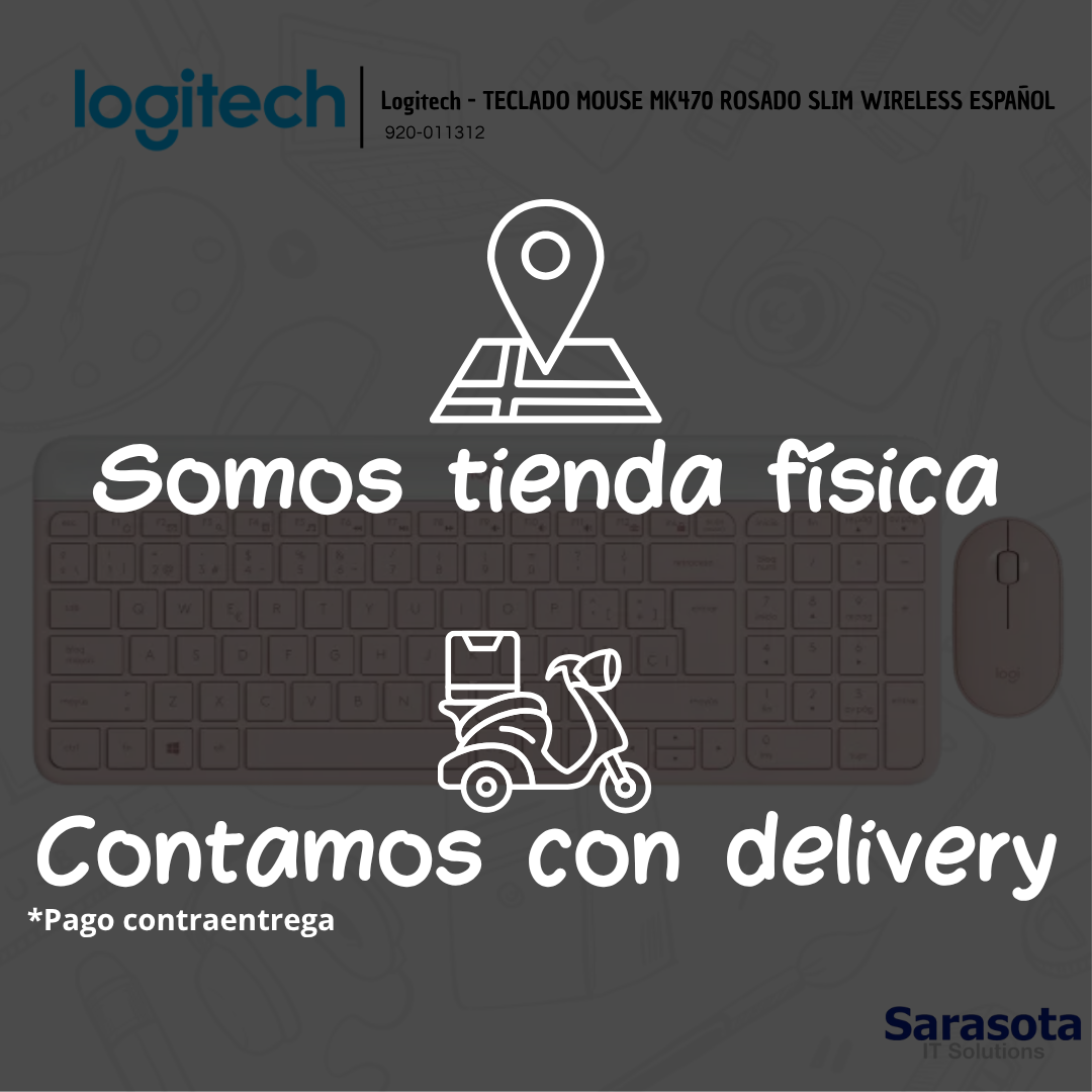 accesorios para electronica - Logitech - TECLADO MOUSE MK470 ROSADO SLIM WIRELES 1