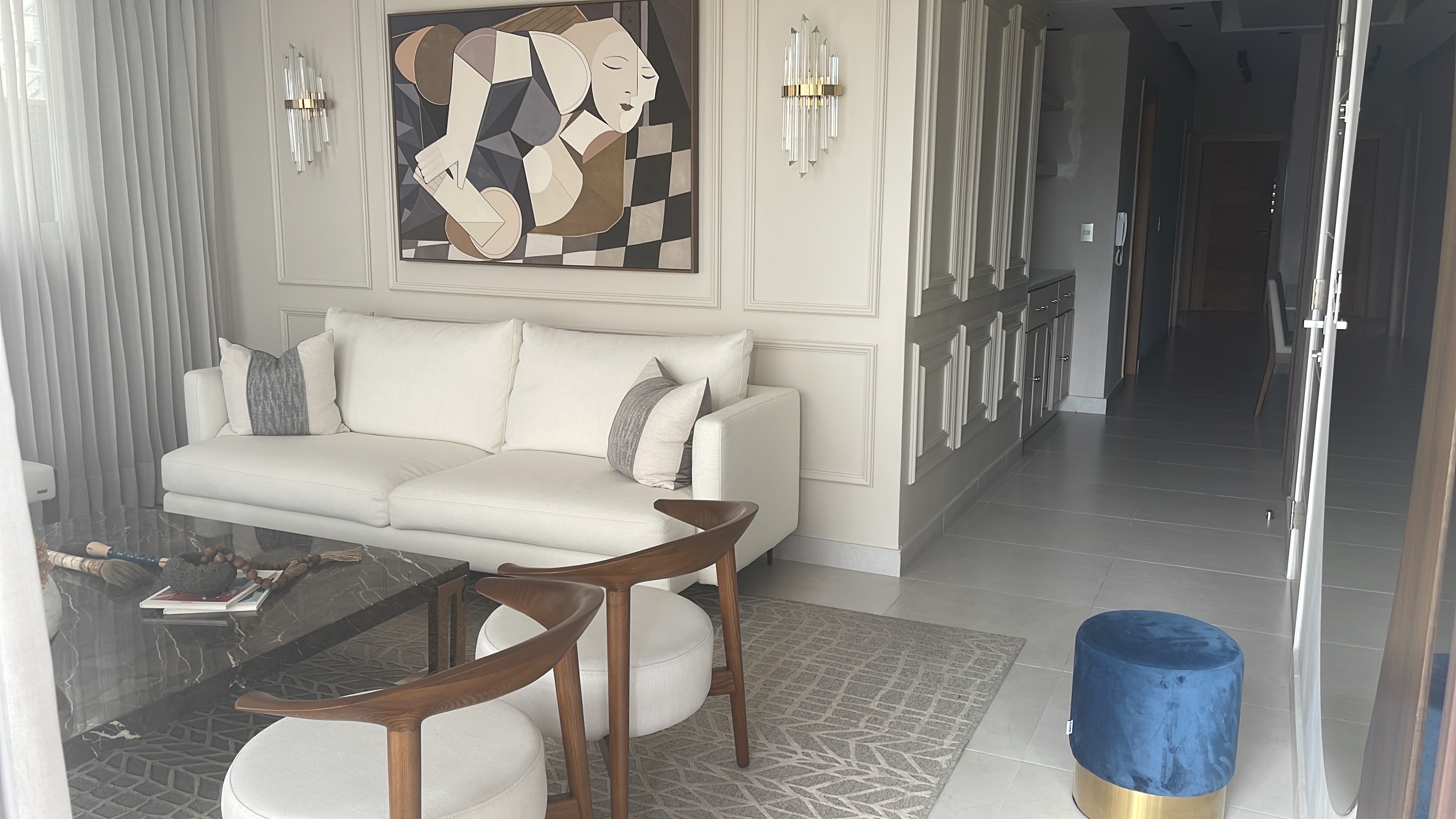 decoración y accesorios - Vendo sofisticada alfombra de sala o comedor como nueva 1