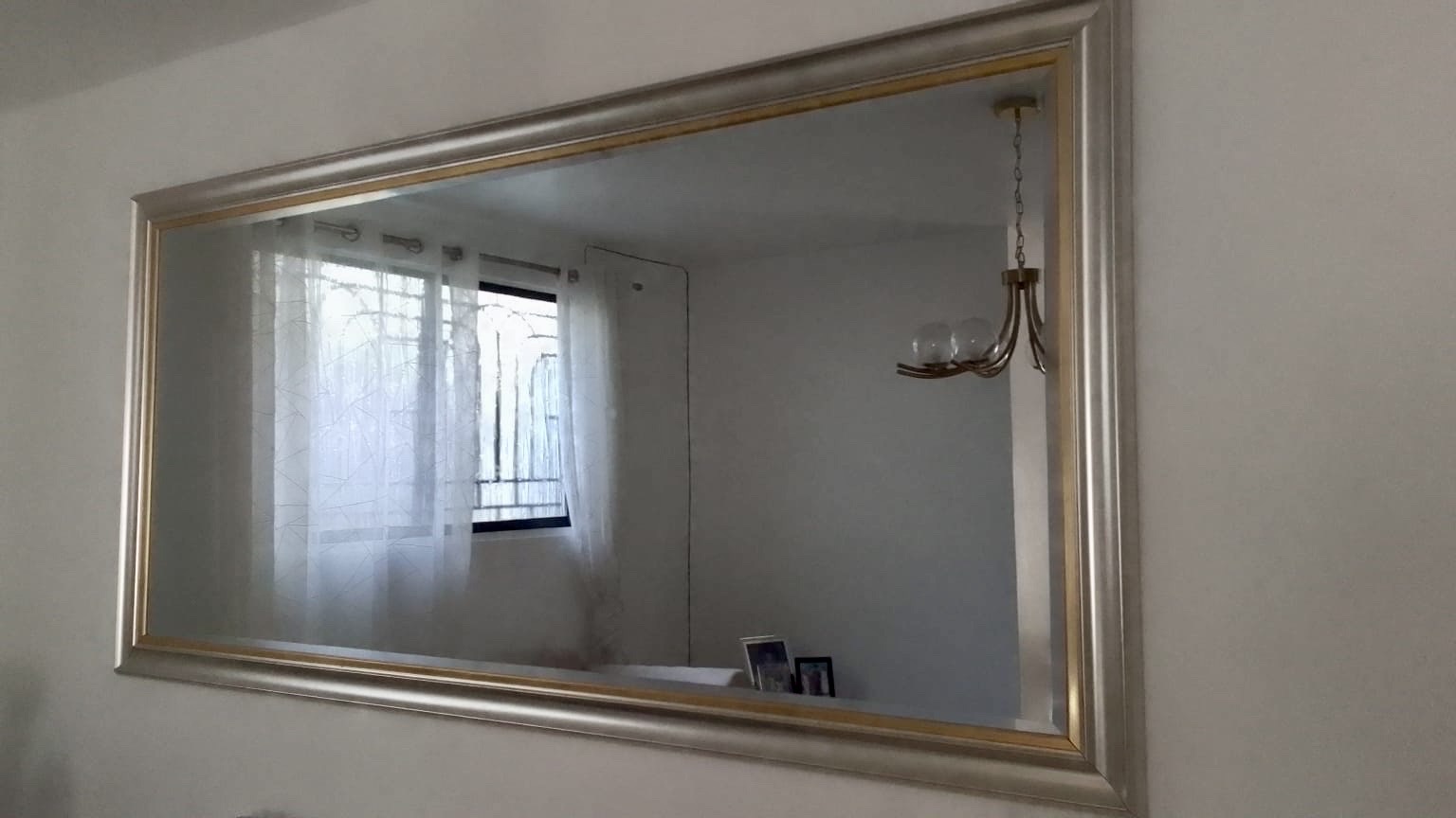 decoración y accesorios - Espejo grande plateado 0